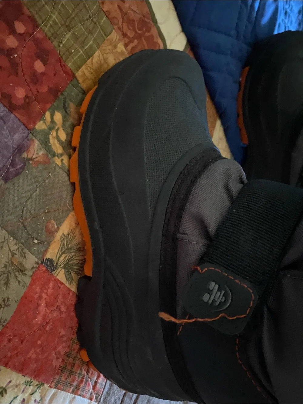 Kamik Kids Gray Boots with Orange Drawcords